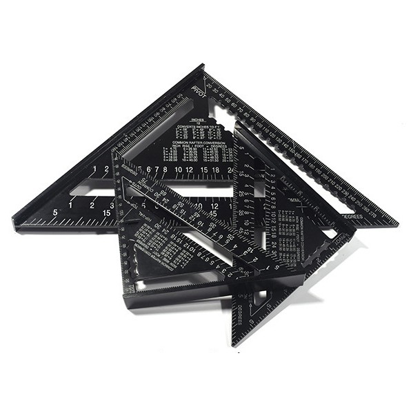 

Penggaris Siku Mistar Triangle Ruler Aluminium 7 inch - A10D01 - Black