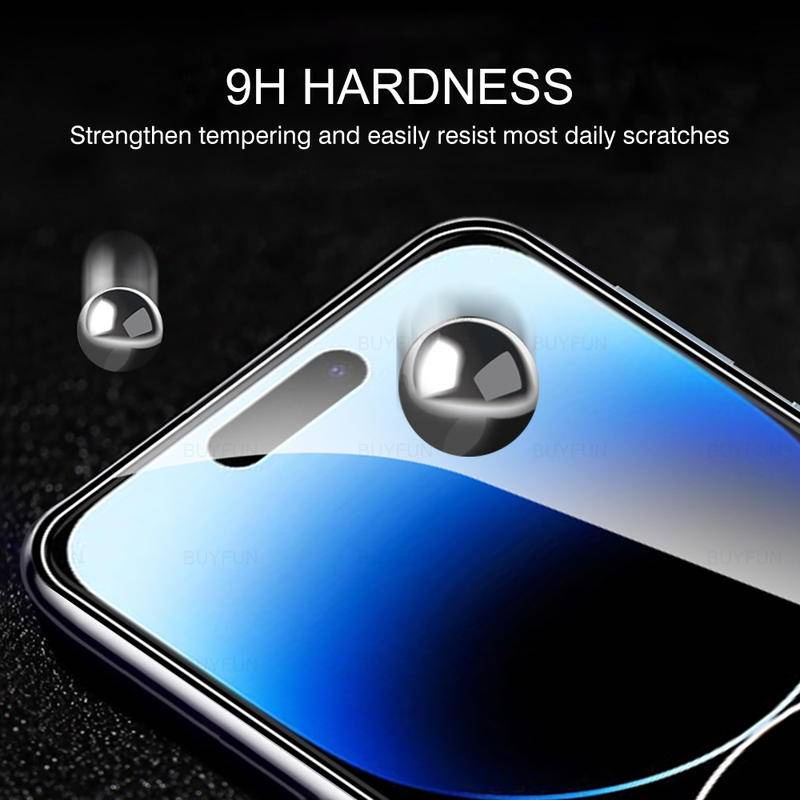 Pelindung Layar Tempered Glass HD Blu-ray Anti Ledakan Untuk iPhone 14 Pro Max 14 Plus 14promax 14plus