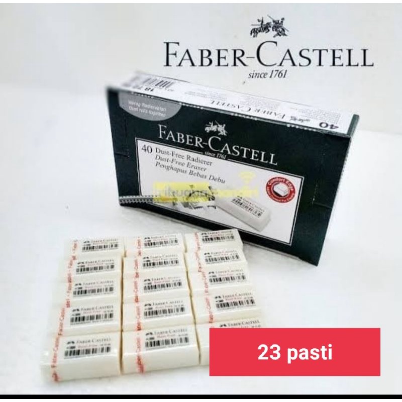 

penghapus Faber-Castell putih kecil