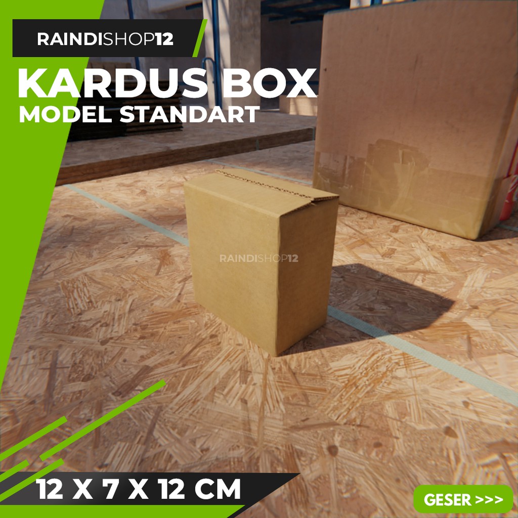 BOX 12 X 7 X 12 CM KARDUS KOTAK KEMASAN PACKAGING KADO POLOS