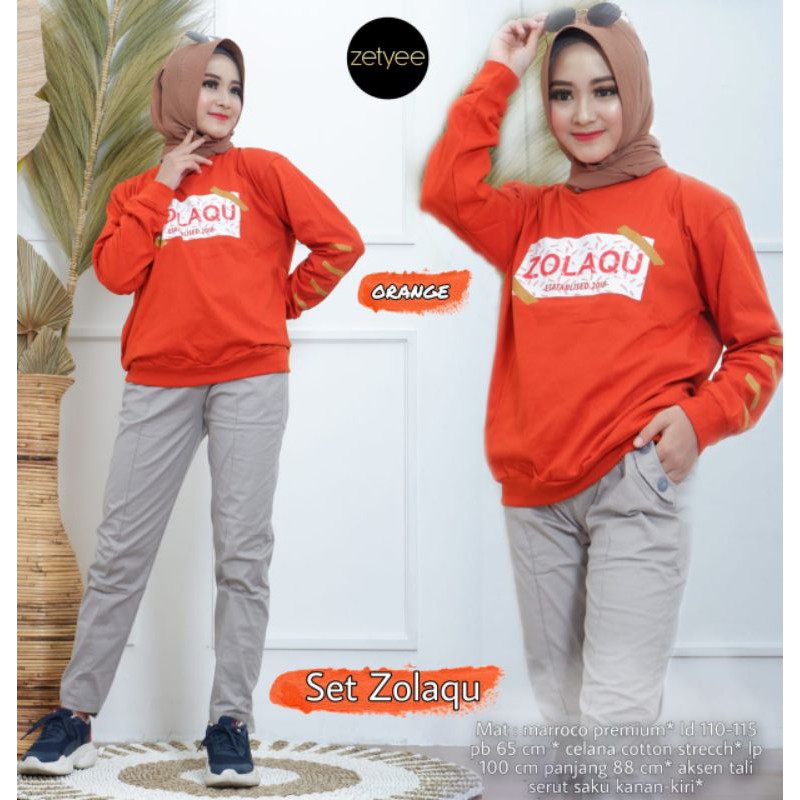 Set Zolaqu Setelan Dewasa