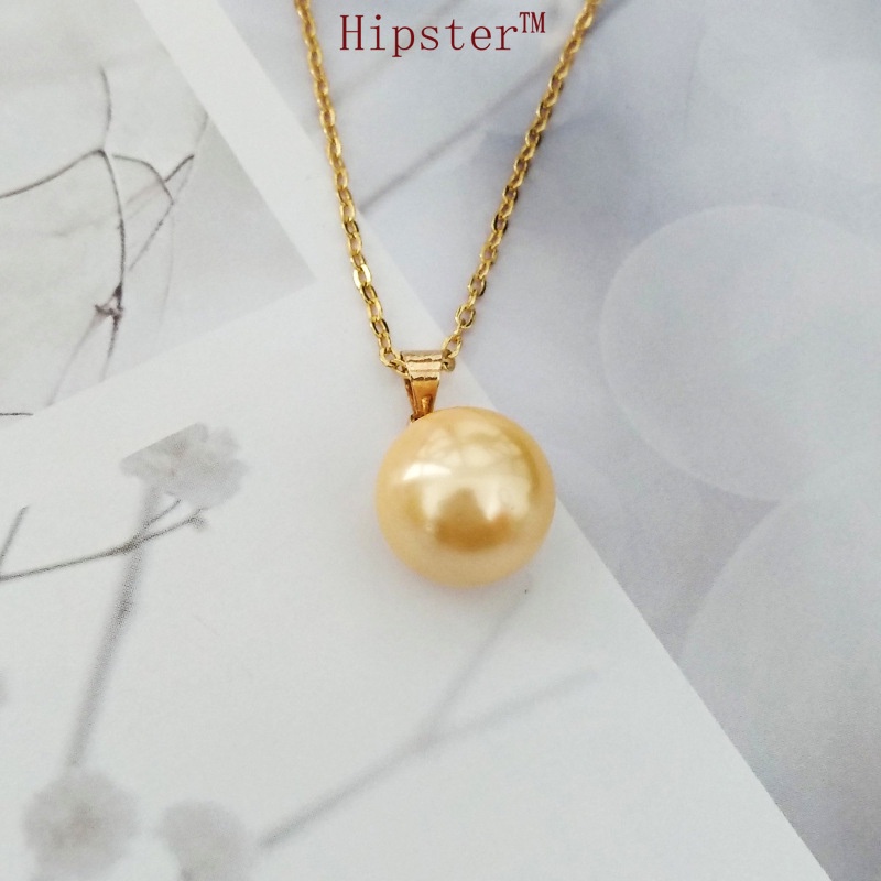 Personalized Luxury Gold Natural Freshwater Pearl Pendant Necklace