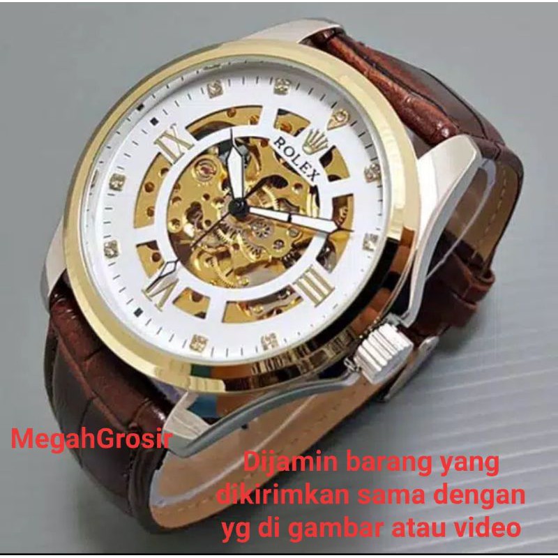 BISA COD INI BAHAN YANG LEBIH BAGUS  MESIN AUTOMATIC TRANSPARAN JAM TANGAN PRIA