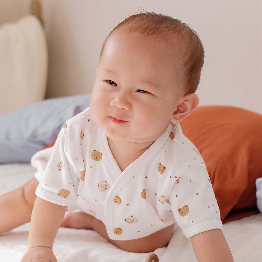 Nice Kids - Printed Short Sleeve Baby Pajamas Set (Baju Celana Setelan Bayi Lengan Pendek Motif Piyama Bayi)