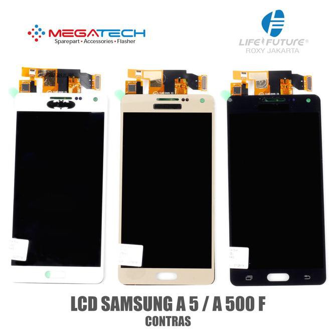 Lcd Fullset Samsung A 5 / A5 / A 500F / A500F Contras - Putih Terlaris