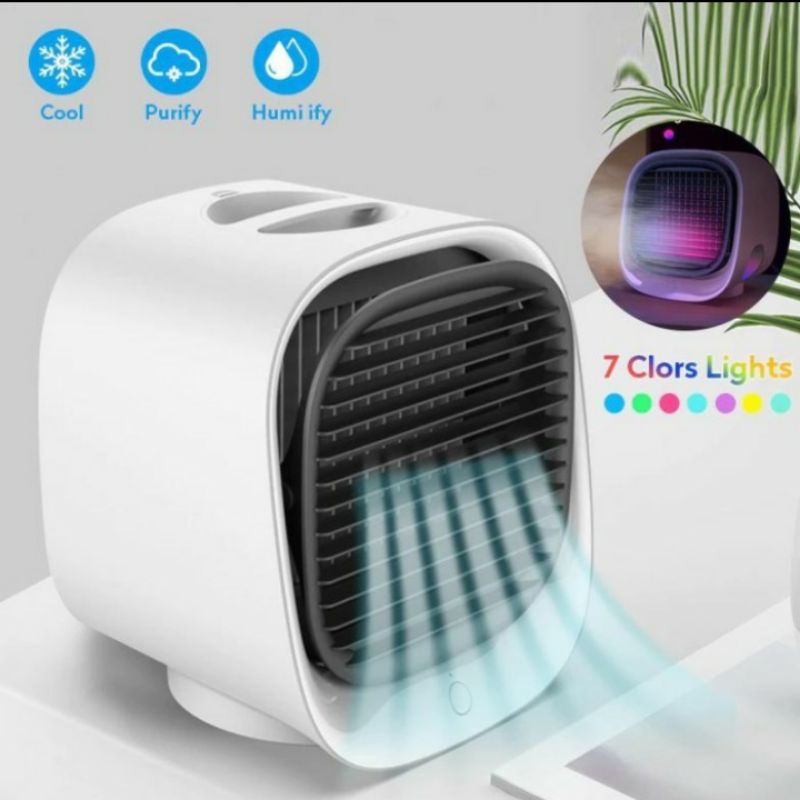 AC Mini Portable Desk Water Misting Cooling Air Conditioner Fan