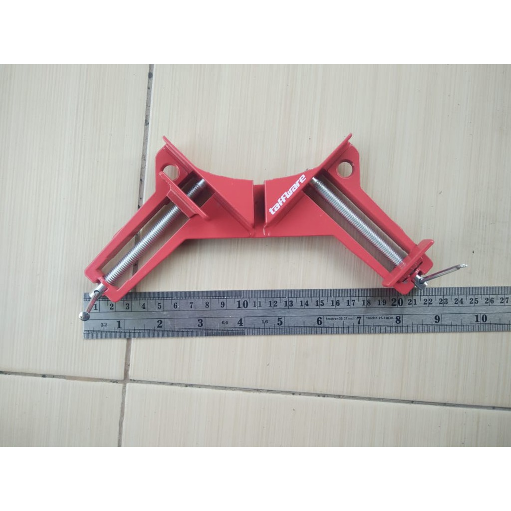 Clamp Siku 3&quot; mini klem penjepit sudut 90 derajat Frame Kaca Kayu 75mm