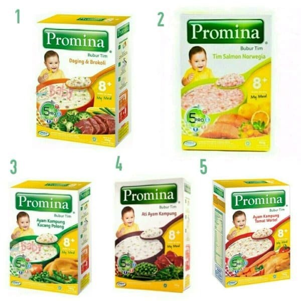 BAYI-BUBUR-SEREAL- PROMINA BUBUR TIM 8BLN PROMINA BUBUR 8 BULAN/ MPASI BAYI YUMMY BITES -