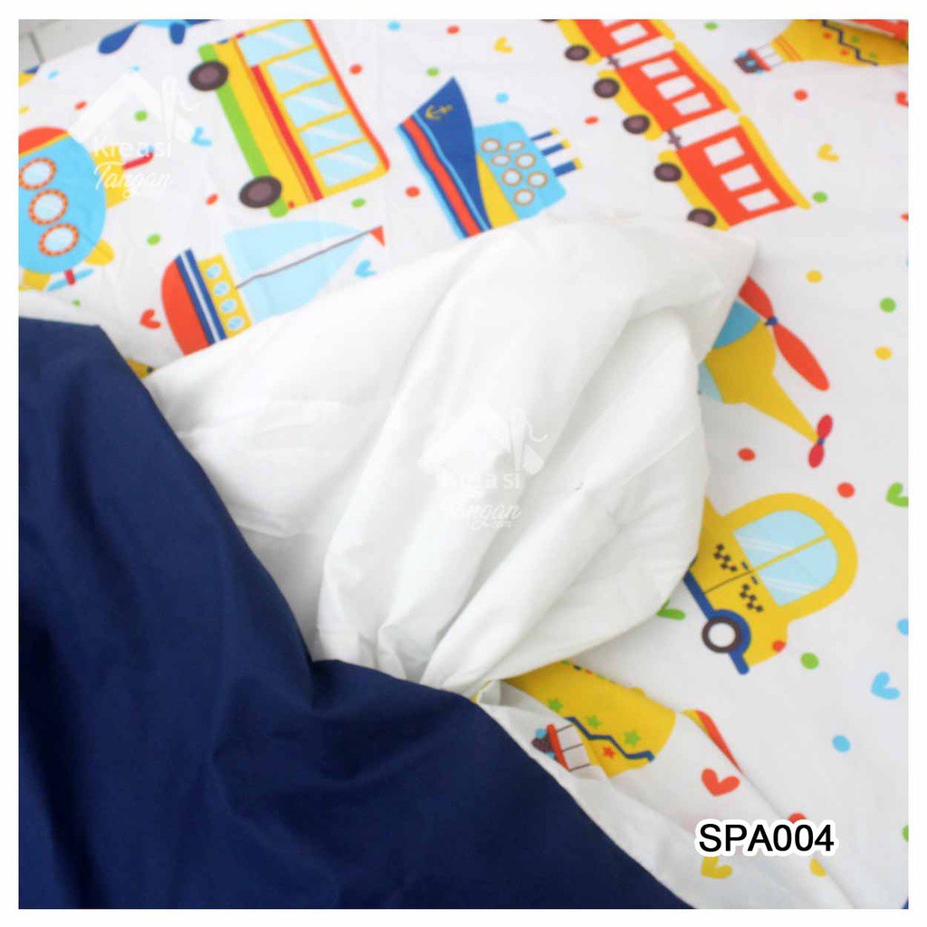 SET BED COVER ANAK KANCING + BEDCOVER SPA004