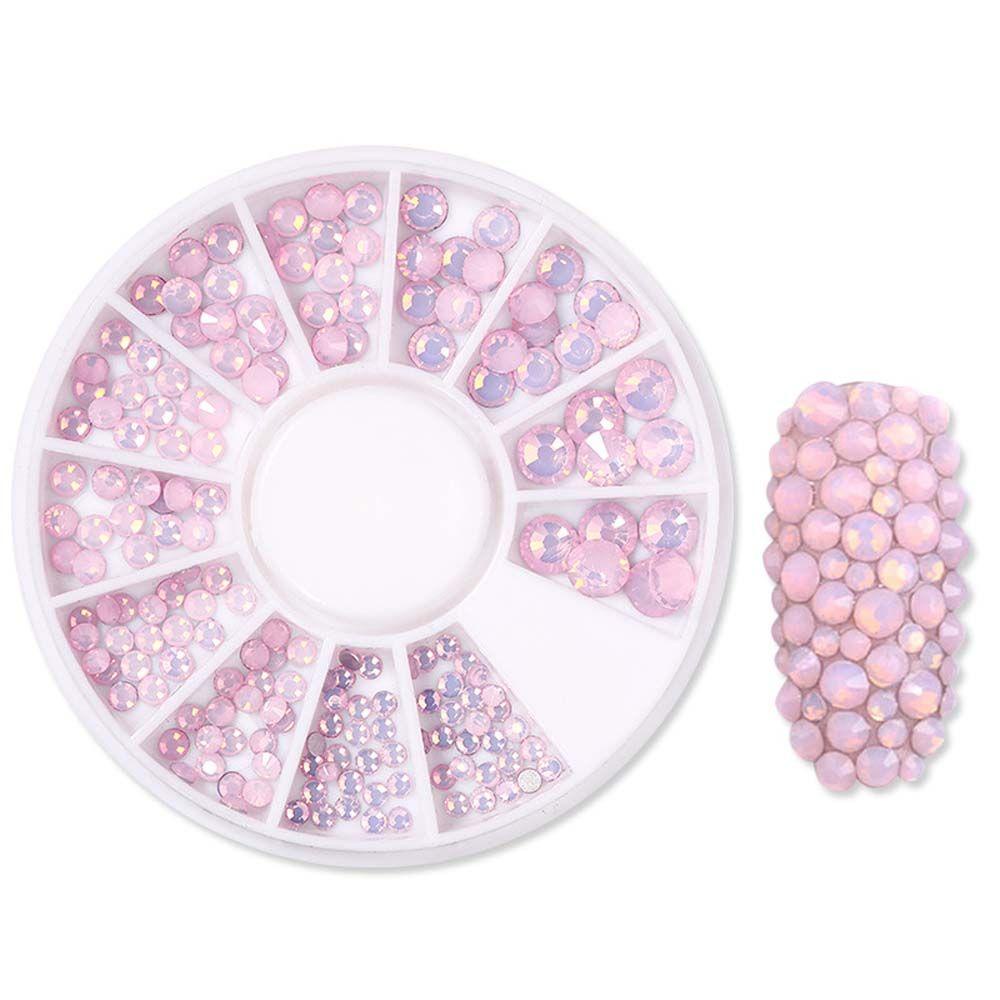 Mxbeauty Dekorasi Nail Art 3D Tips Kuku Halus Manikur Aksesoris Warna Campur Shiny Nail Jewelry Nail Rhinestones