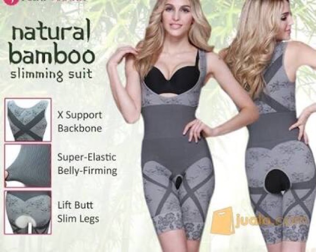 `ღ´ PHINKL `ღ´ Bamboo natural slimming korset mengecilkanperut menggelambir lemak membandel