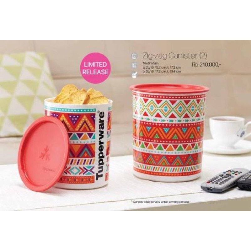 TUPPERWARE ZIG ZAG CANISTER
