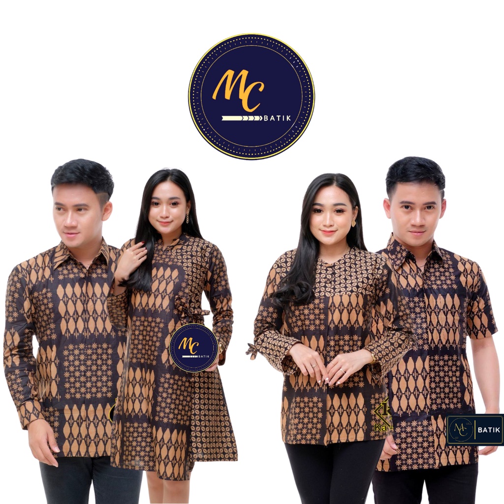 MCbatik Couple | Couple Batik Tunik Kemeja Seragam Batik M L XL XXL Jumbo