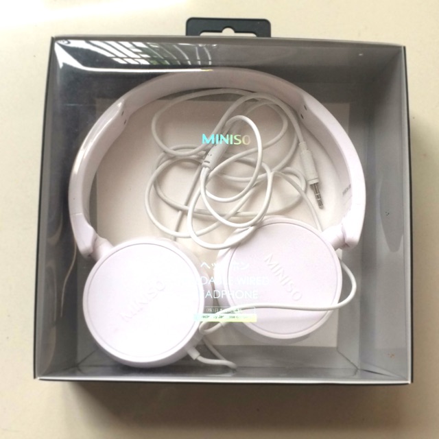 Headphone miniso putih (Preloved)