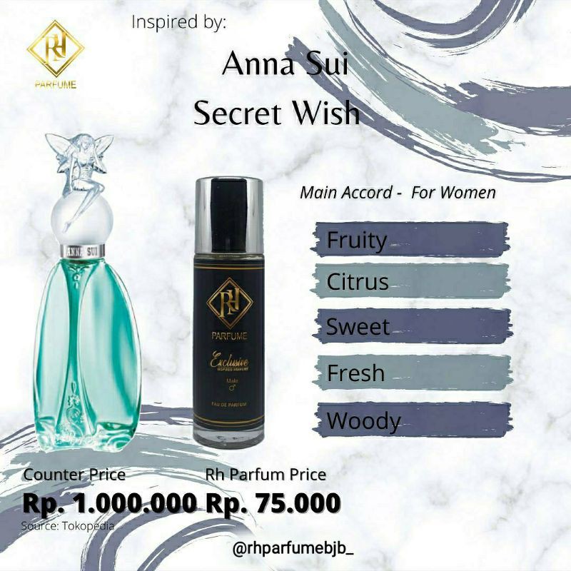 RH Parfume Inspired Anna Sui Secret Wish kualitas premium