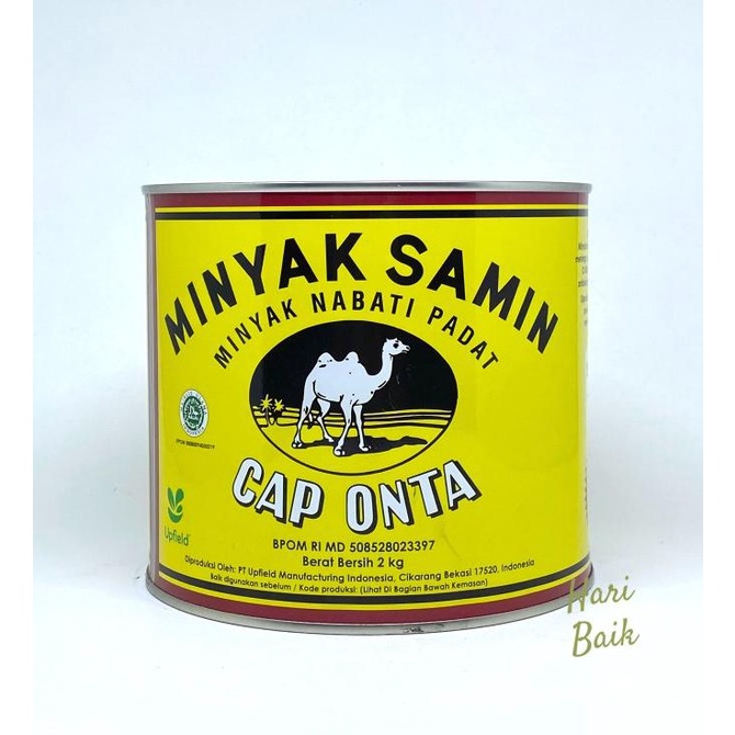 

BAYAR COD minyak samin cap onta 2kg DISKON