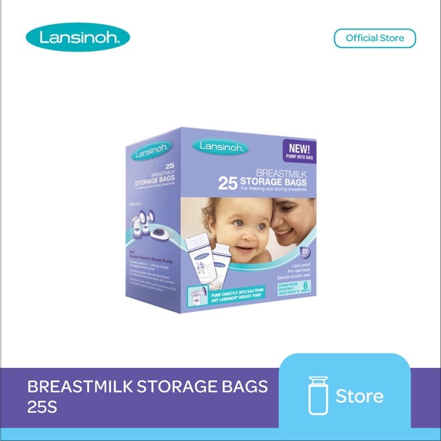 Lansinoh Breastmilk Storage Bags 25sheets / 50sheets / kantong asi/ tempat peyimpanan asi / perlegkapan menyusui/ kantung asi/ bka breastmilk/ kantung asu dengan tulisan ml / kantung as dapat ditulis/ double ziplock / kantung asi kunci ganda/ anti tumpah