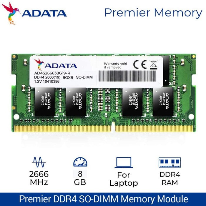 ADATA Premier SODIMM DDR4 8GB PC-2666MHz SO-DIMM RAM DDR4 8GB PC2666