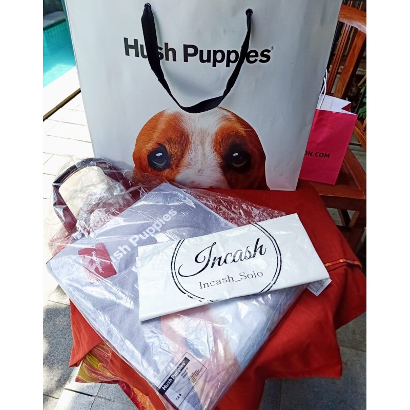 Sale Totebag hush puppies (L) Maroon NEW