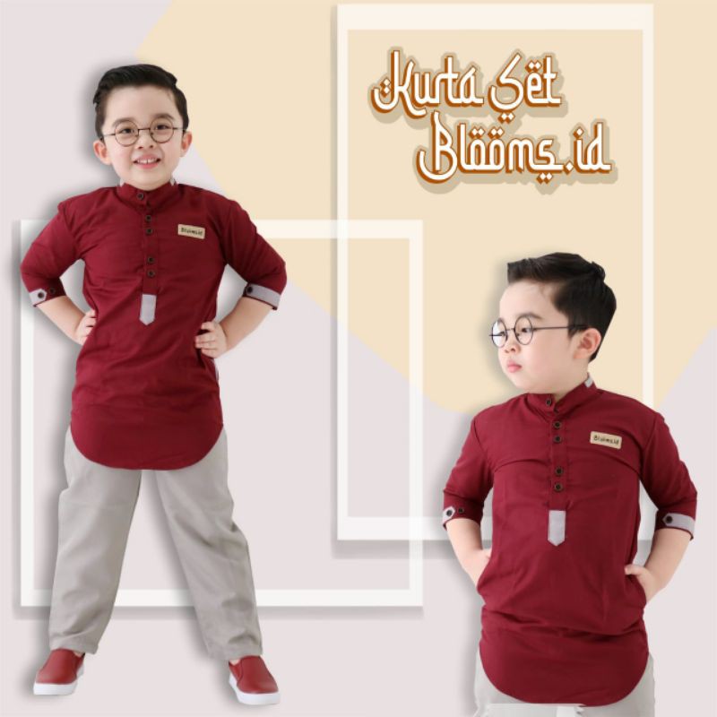 Set Koko Blooms.id Set Koko Anak Toyobo Set Kurta Blooms