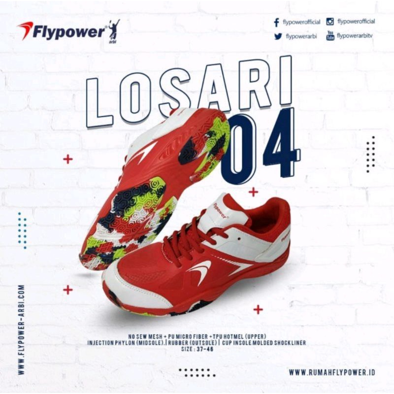 Sepatu Badminton Flypower Losari 4 Original