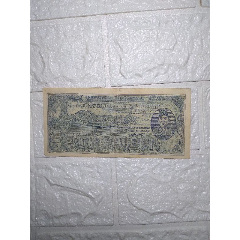 missprint 25 ori hijau uang kuno asli