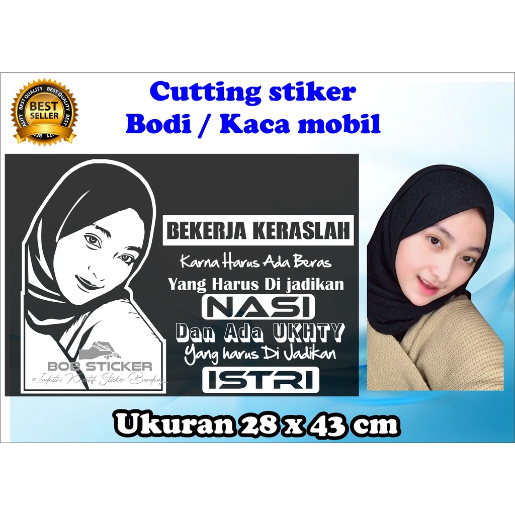 cutting stiker kata kata mobil truk, stiker kata kata kaca mobil, sticker kata kata pintu mobil