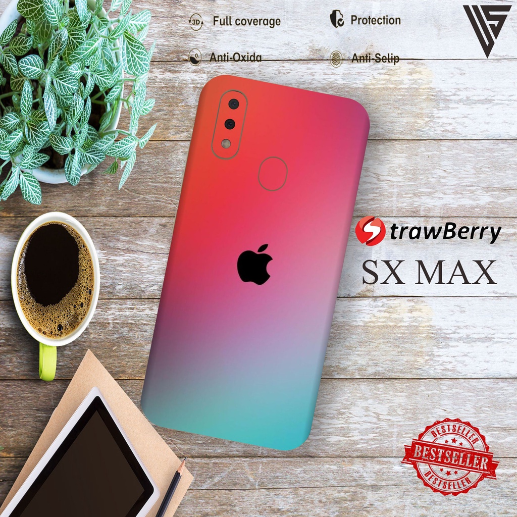 GARSKIN HANDPHONE STRAWBERRY SX MAX (ISI 2PCS)