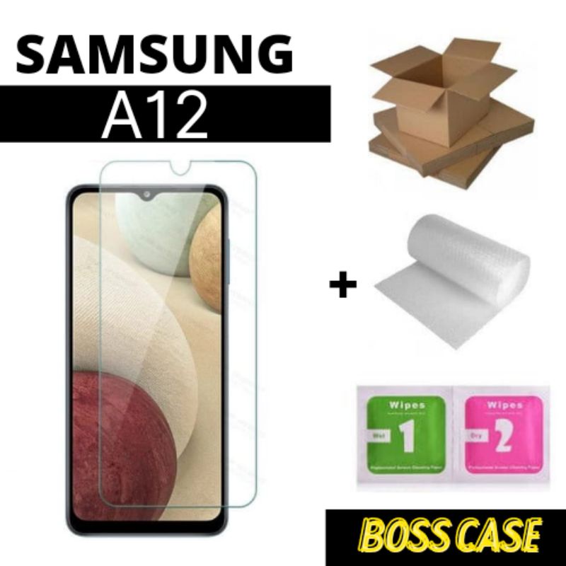 Tempered Glass Tg Anti Gores Kaca Samsung Galaxy A12 Screen Guard Protector Samsung Galaxy A12
