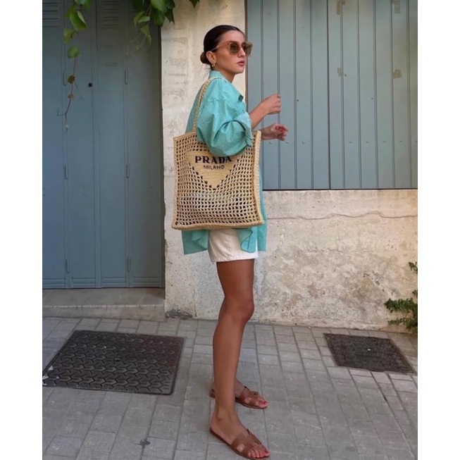 Raffia Tote Bag