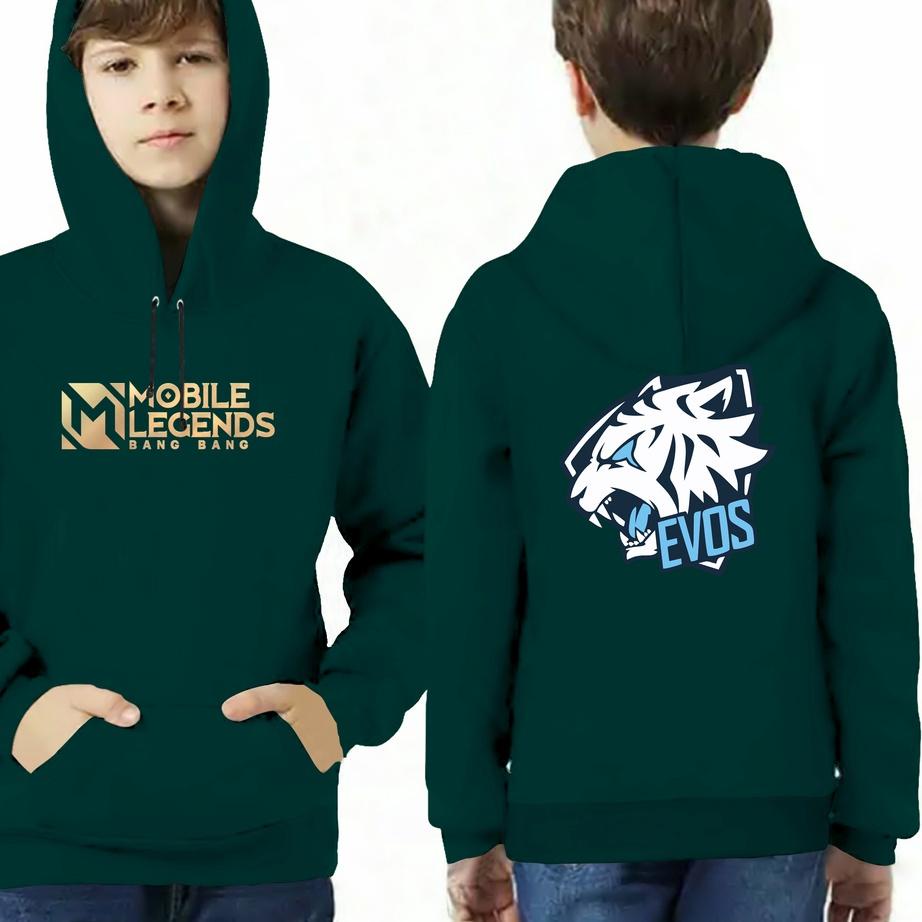 Hoodie ML EVOS Pria Dewasa dan Anak / Sweater ML EVOS / Jaket ML EVOS ✔