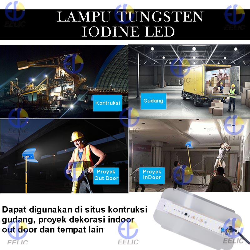 EELIC LAU-KSK8216 AC 220V 30W LAMPU TUNGSTEN IODINE LED IODINE TUNGSTEN LAMP LED YODIUM TUNGSTEN LAMPU TEMBAK LED IODINE TUNGSTEN LAMPU SOROT TUNGSTEN IODINE