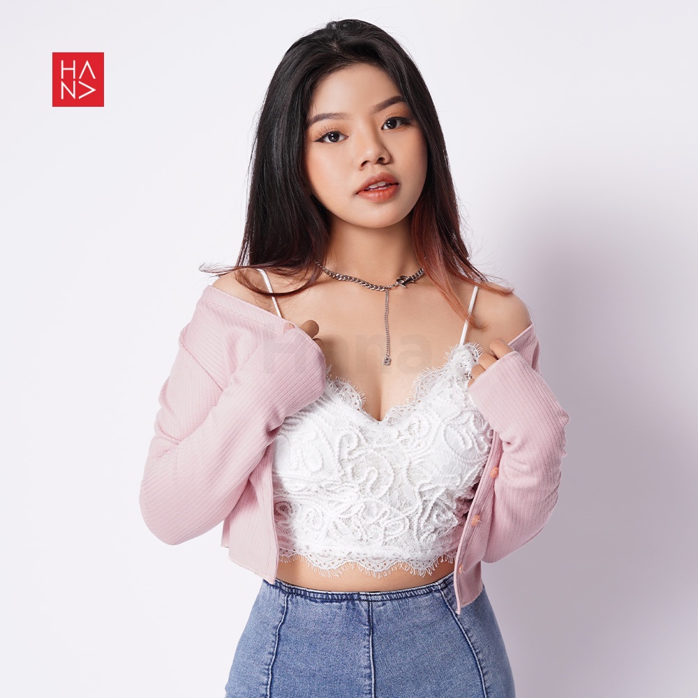 Hana Fashion - Wilona Lace Tank Top Bustier Bralette Wanita - TT355