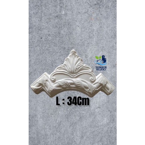 Lis/List Profil Gypsum Plafon, Motif Siku Daun