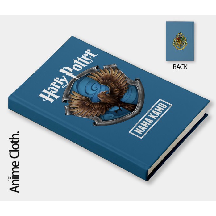 

Buku Harry Potter Ravenclaw Logo Hogwarts Custom Nama Notebook Diary Jurnal Agenda