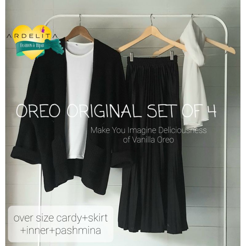 PART II SET OF  FOUR  PAKET  HEMAT  LENGKAP  CARDIGAN  OVERSIZE