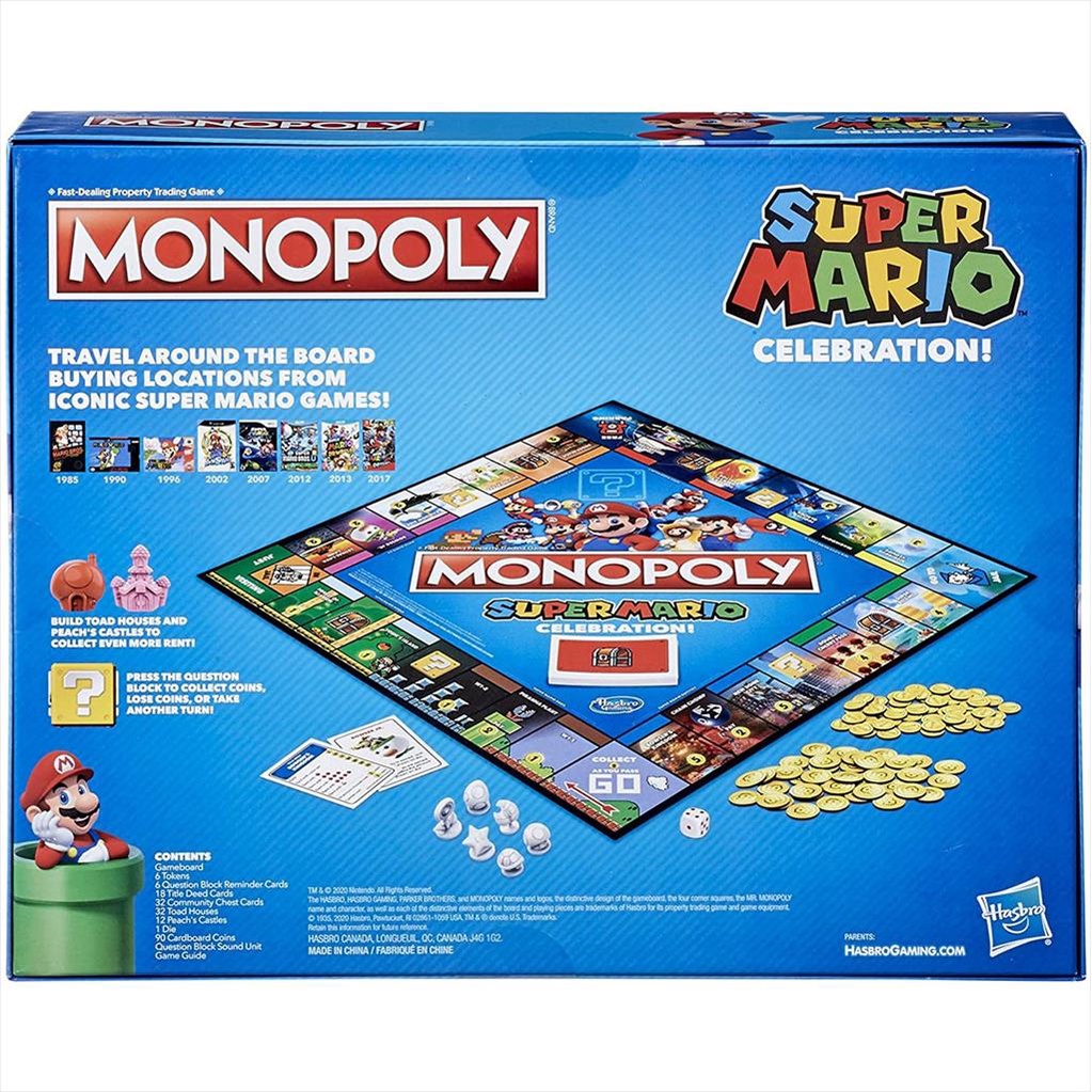 Hasbro Games E9517 Monopoly Super Mario Celebration Board Game
