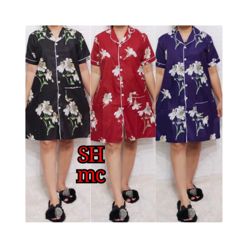 Baju Tidur Piyama Wanita Motif Floral Pajamas Katun  / Baju Tidur setelan Wanita katun Daster dewasa Terbaru Bigsize Kekiniaan