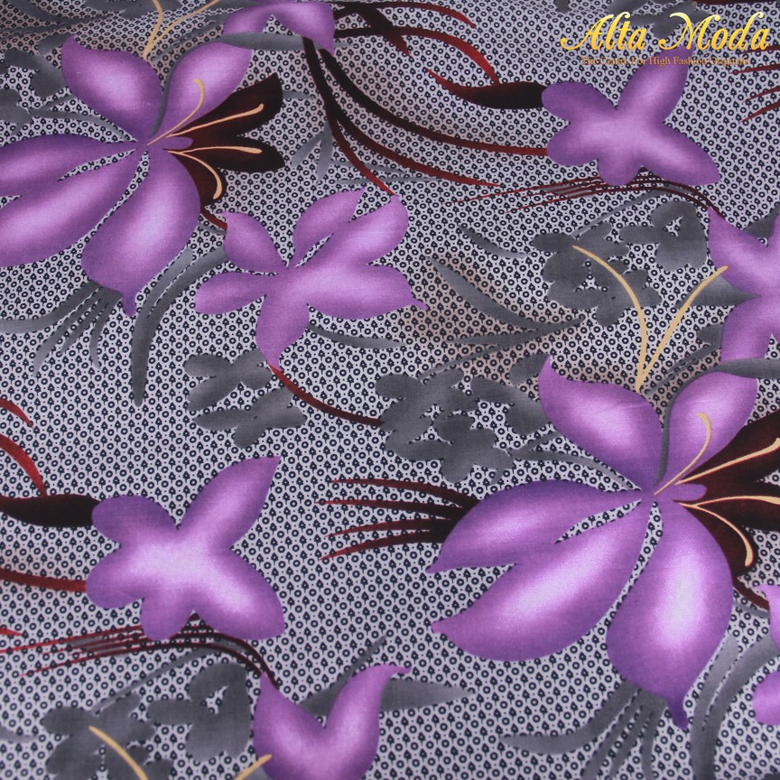 

Alta Moda Katun Voile Voal Abu Motif Bunga Ungu (1M)