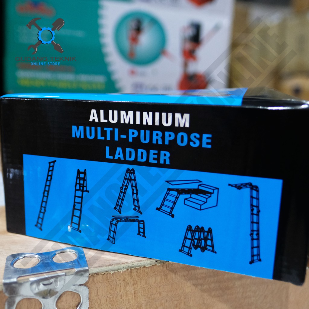 Tangga Lipat Multifungsi Aluminium Almunium 5,6M Mollar 4x5 Multipurpose Ladder