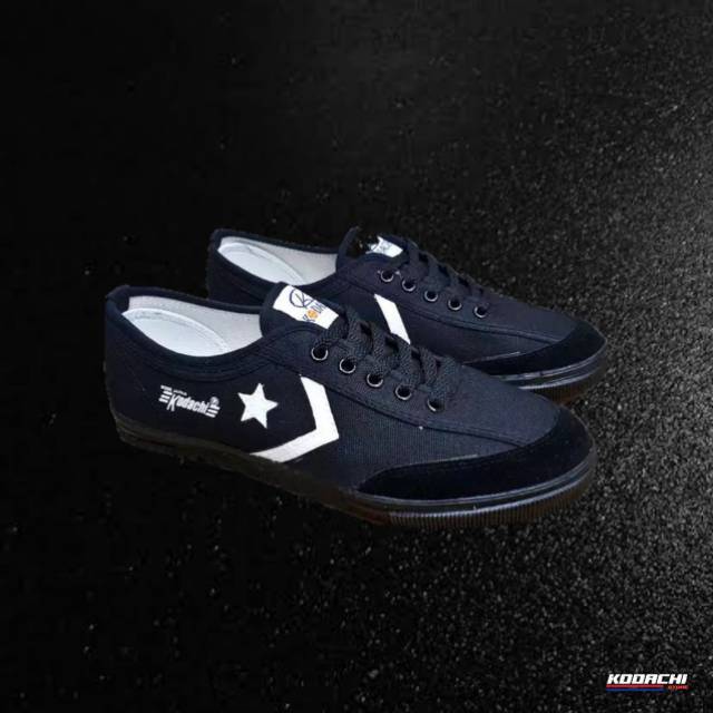 Sepatu kodachi 8119 Full black/ sepatu capung