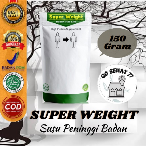 

SUPER WEIGHT SUSU - Suplemen Penambah Berat Badan Tanpa Efek Samping / penambah berat badan pria