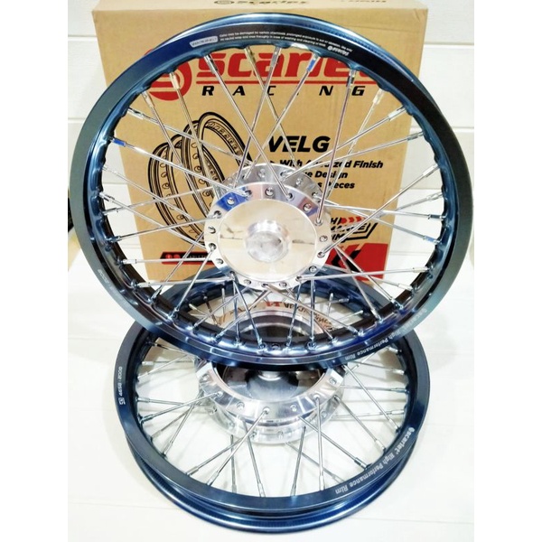 Scarlet velg jari jari ring 14 paket uk depan 140x14 - uk belakang 160x14  buat motor matic  mio M3/