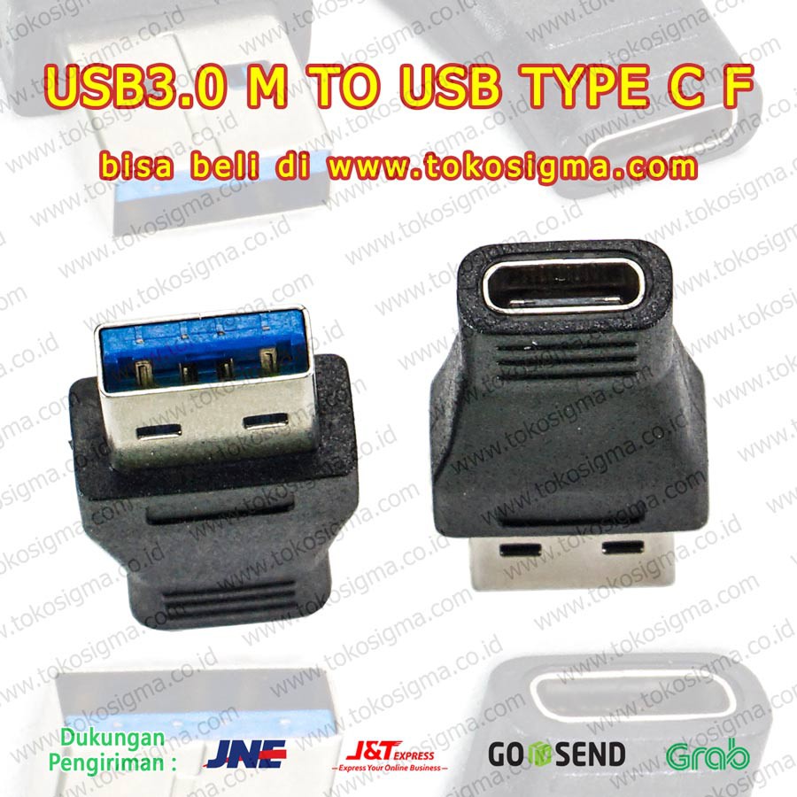 KONEKTOR USB 3.0 MALE TO USB 3.1 TYPE C FEMALE CONVERTER ADAPTER GENDER