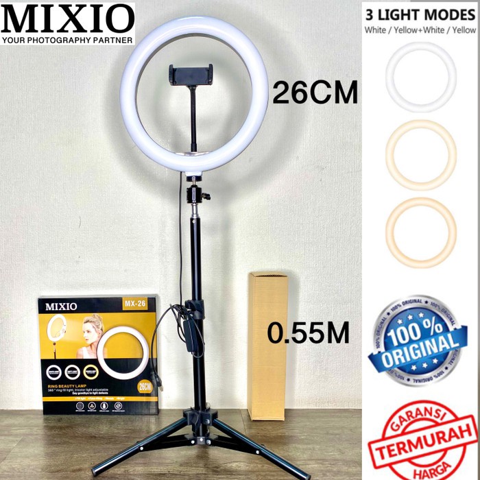 Ring Light 26cm + Light Stand Tripod 55CM Selfie Vlogger Livestreamer