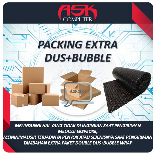 PAKET BUNDLING PACKING PENGAMAN BUBBLE WRAP+DOUBLE DUS /EXTRA BUNDLING PACKING LAPTOP/BUBBLE WRAP