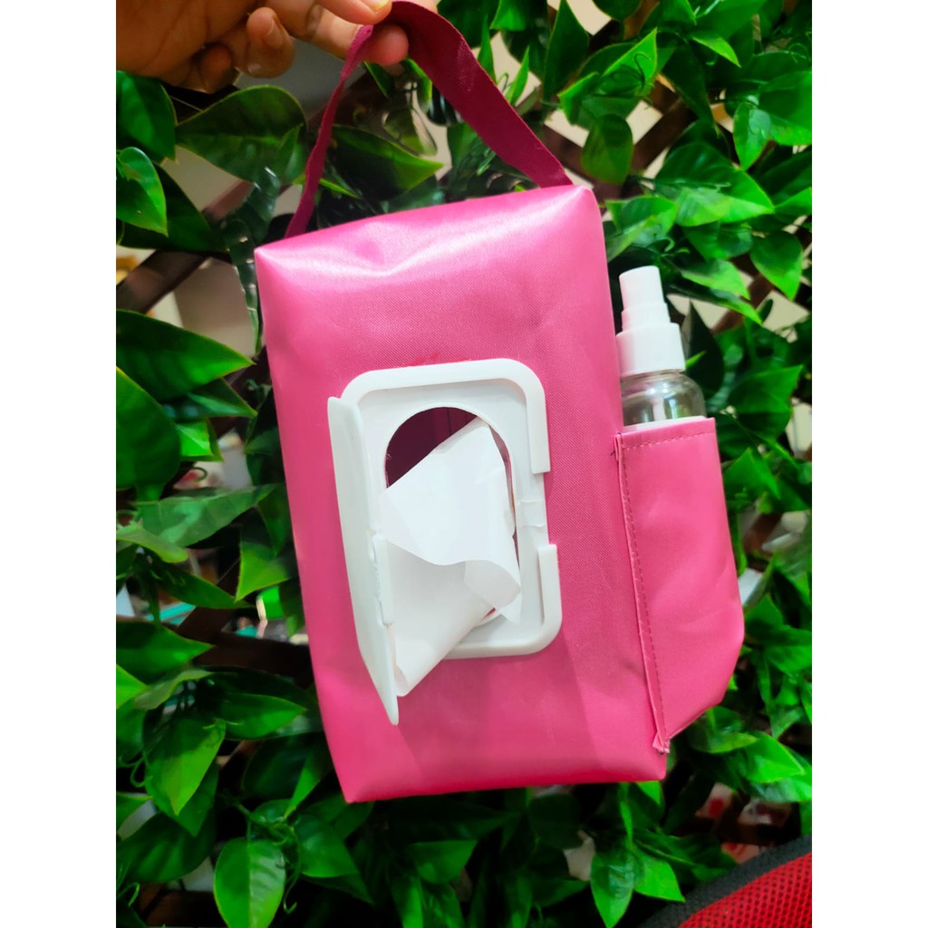 TEMPAT TISU 3 IN 1 BAHAN GLOSSY TEMPAT TISU MEWAH TEMPAT TISU KERING TEMPAT TISU BASAH TEMPAT HAND SANITIZER