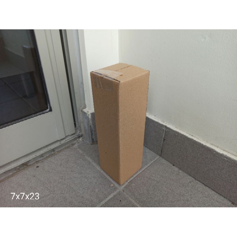 

kardus box packing 7x7x23 cm