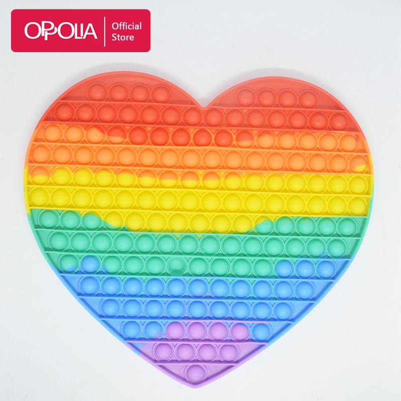 Oppolia Pop it Jumbo Rainbow Pop It Fidget Toys Mainan Pop it Anak Push Bubble Toys 30 x 44 cm-7