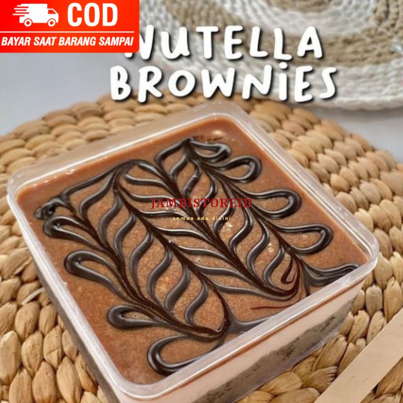 

(JAMBISTOREID) KHUSUS KOTA JAMBI JANGAN DIPESAN SEBELUM KONFIRMASI Dessert Box Nutella Brownies Rasa Coklat Nutela Premium Jambi